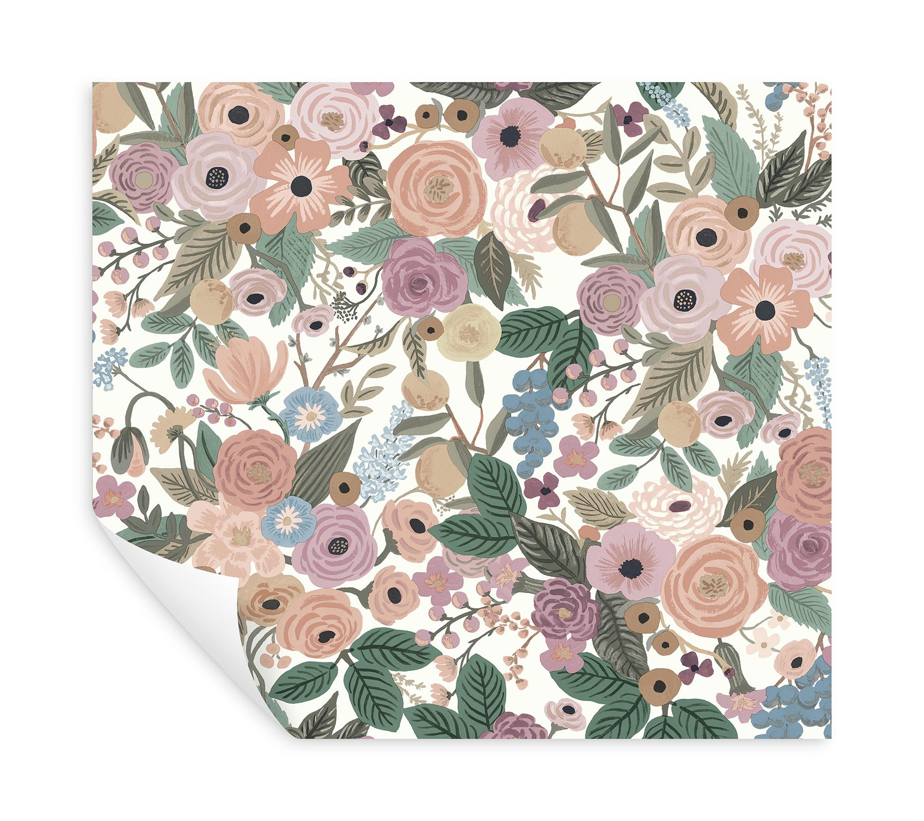 Garden Party Blush Multi Peel & Stick Wallpaper large image 
