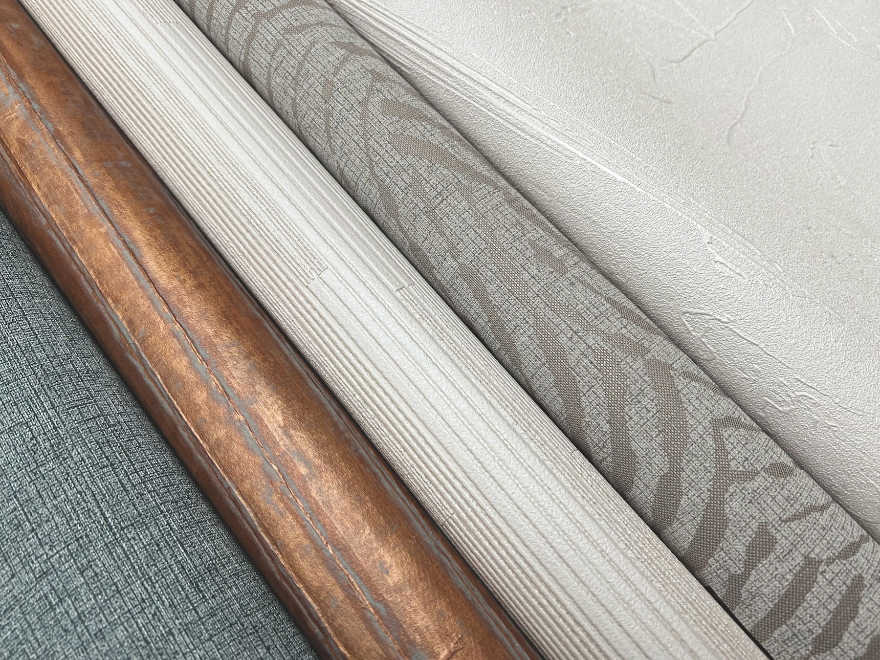 Rugged Linen Juniper Wallpaper large image 