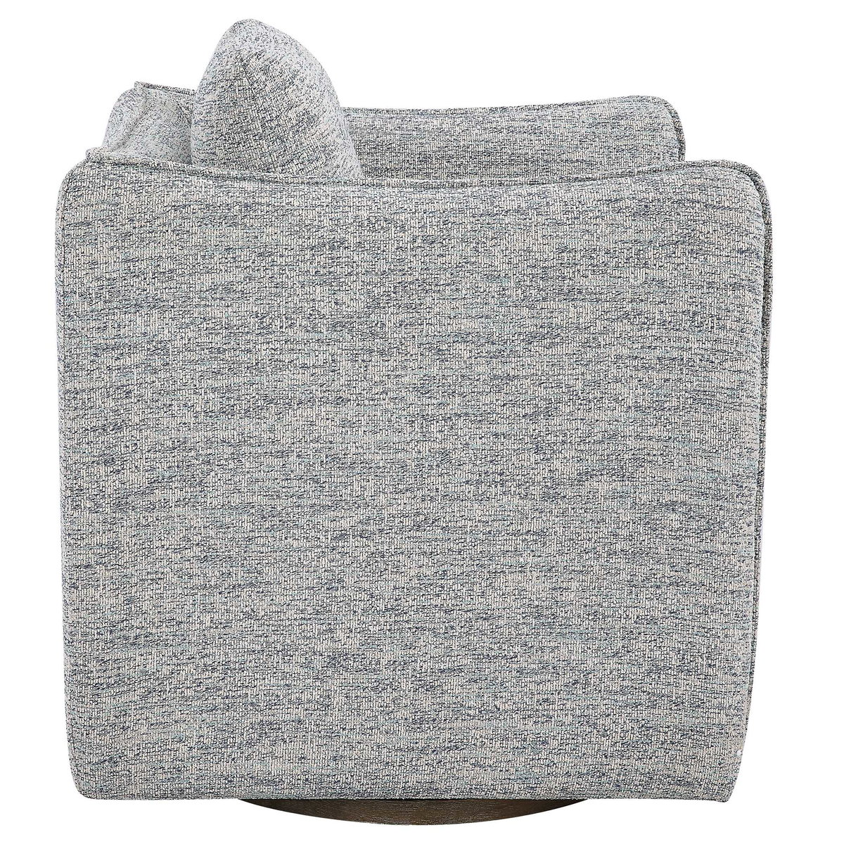 Corben Blue Swivel Chair, Accent Chair by Uttermost, 30" width x 30" height x 30" depth View 6