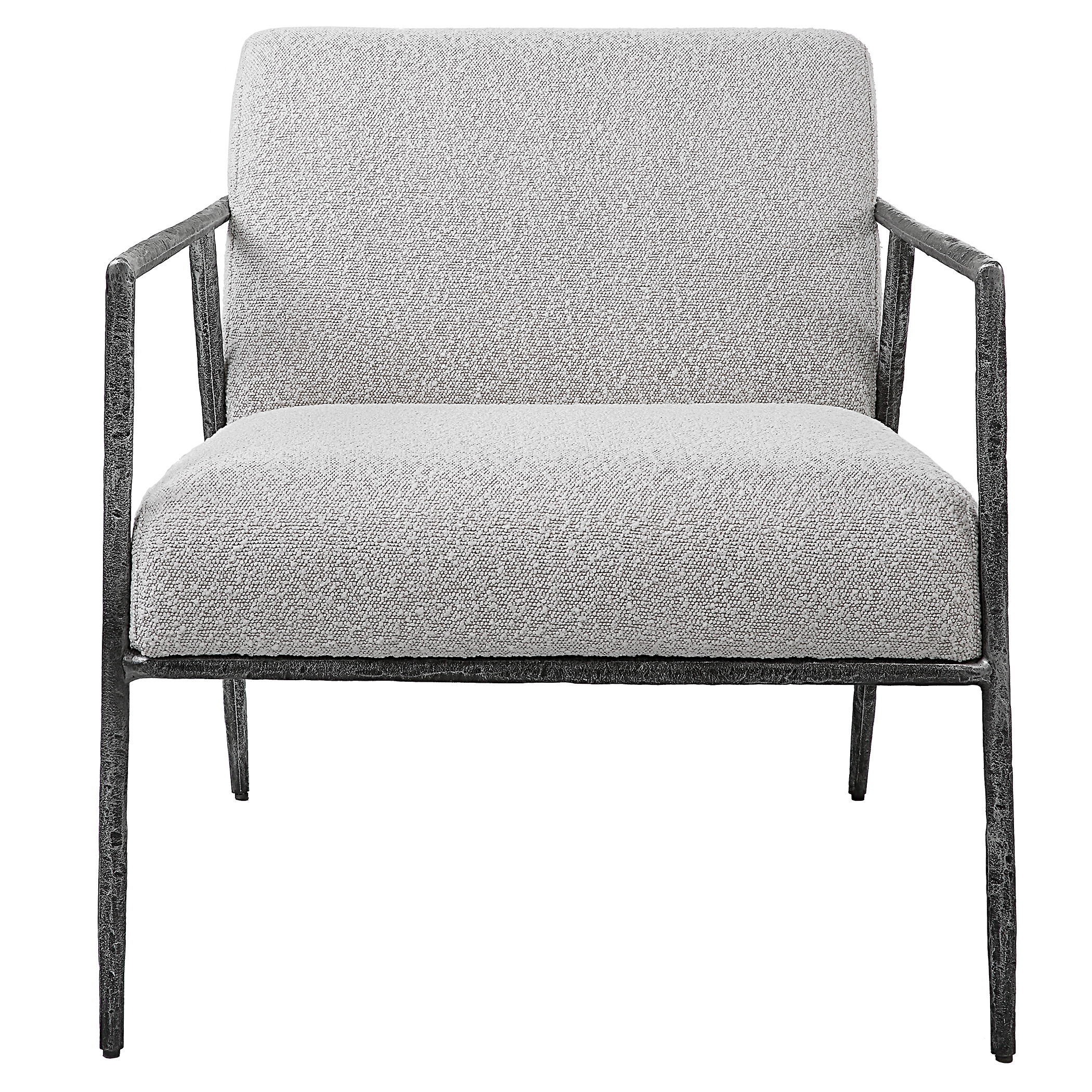 Brisbane Light Gray Accent Chair, Furniture by Uttermost, 27" width x 30" height x 30" depth View 1