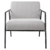 Brisbane Light Gray Accent Chair, Furniture by Uttermost, 27" width x 30" height x 30" depth thumbnail 1