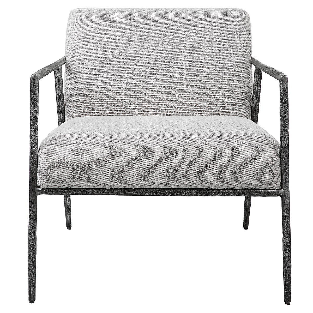 Brisbane Light Gray Accent Chair, by Uttermost, 27" width x 30" height x 30" depth View 1