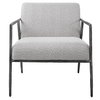 Brisbane Light Gray Accent Chair, by Uttermost, 27" width x 30" height x 30" depth thumbnail 1