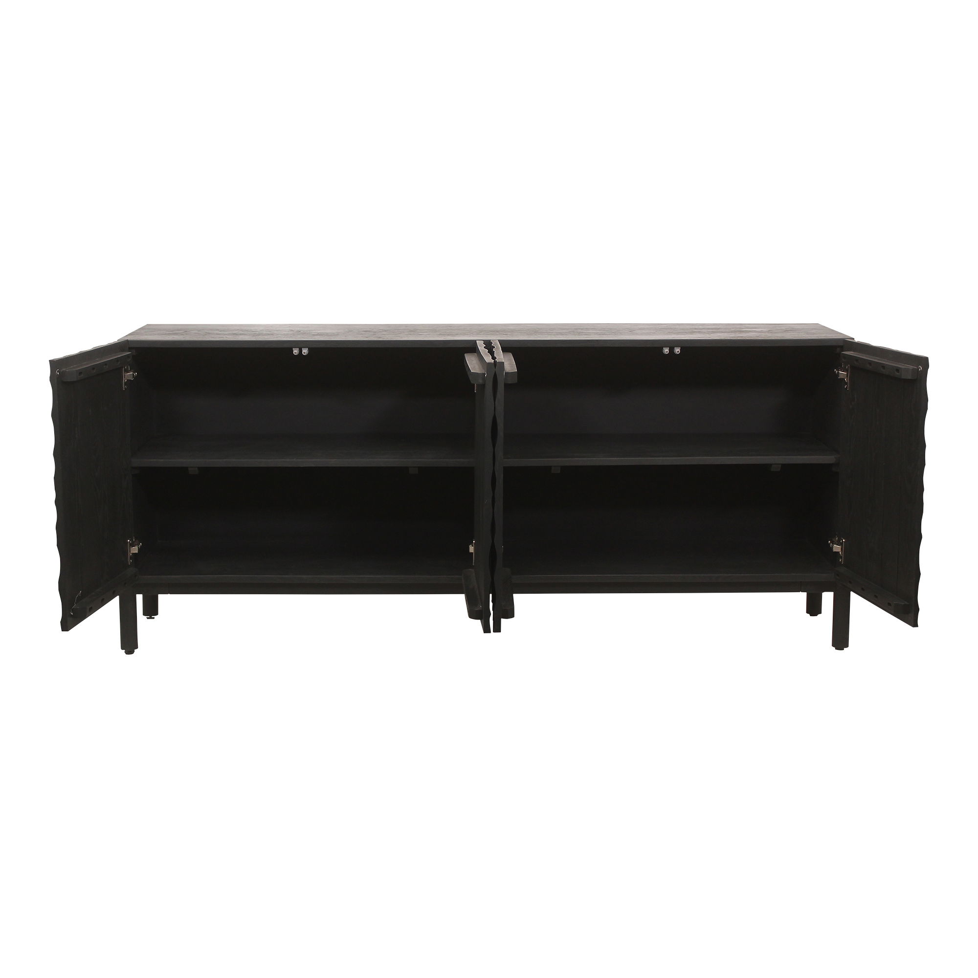 Misaki Sideboard Black, Cabinets & Sideboard by Moe's Home, 71" width x 31.5" height x 17.75" depth View 3