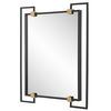Ivey Rectangle Industrial Mirror, by Uttermost, 32.5" width x 42" height x 2.5" depth thumbnail 5