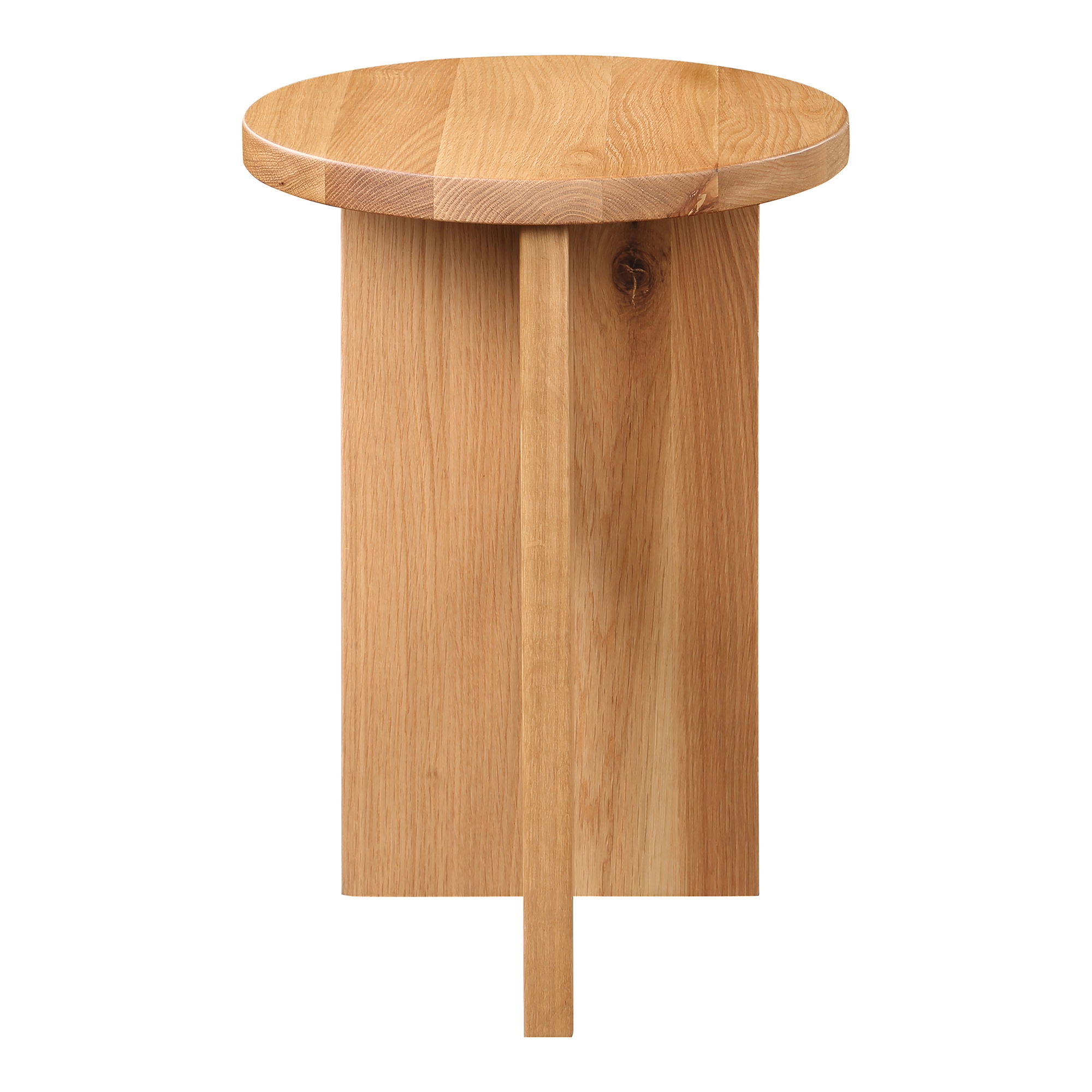 Grace Accent Table Natural Oak, Side & End Table by Moe's Home, 14" width x 20" height x 14" depth View 1