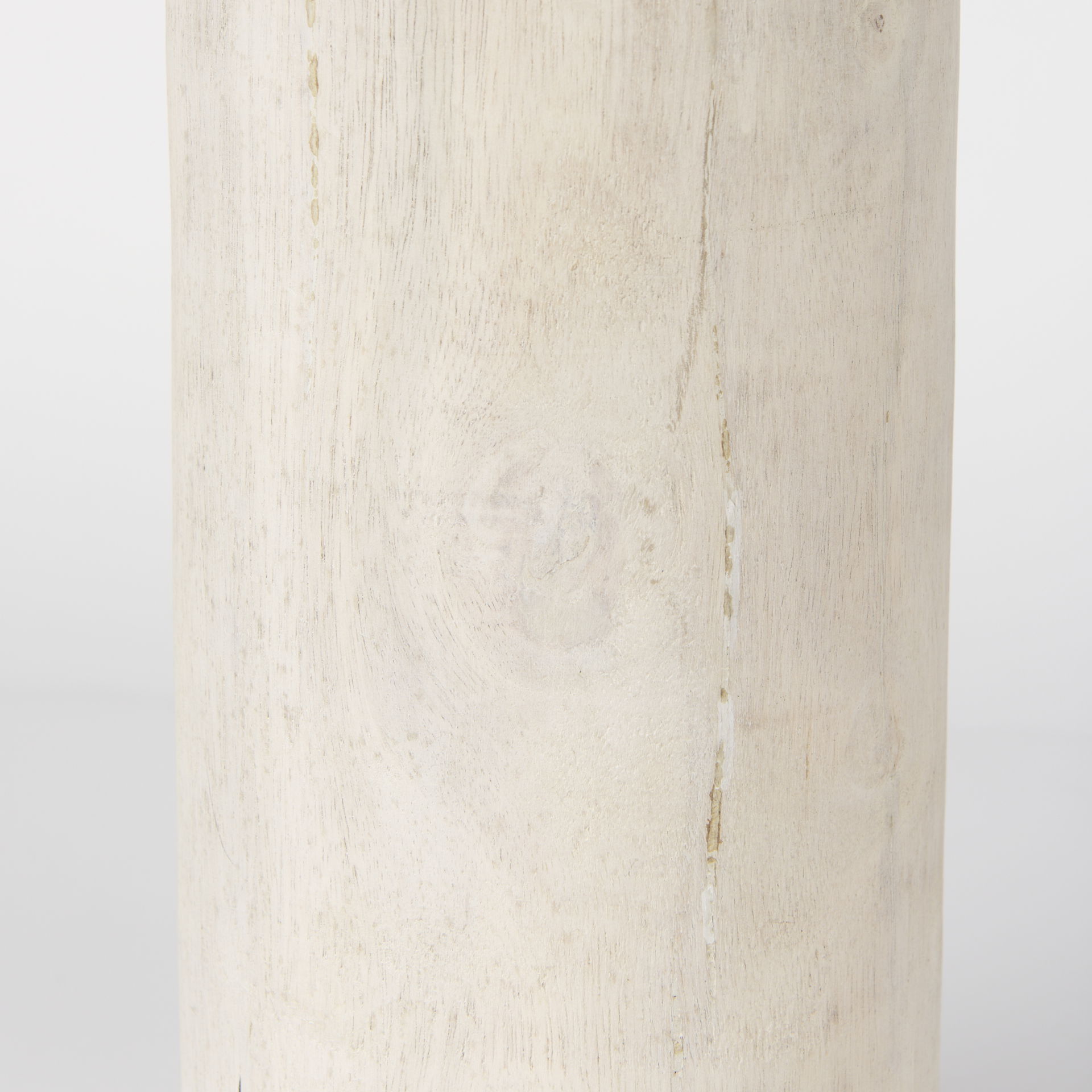 Knox Tall White-Wash Wood Decorative Object, by Mercana, 6" length x 6" width x 14" height View 6