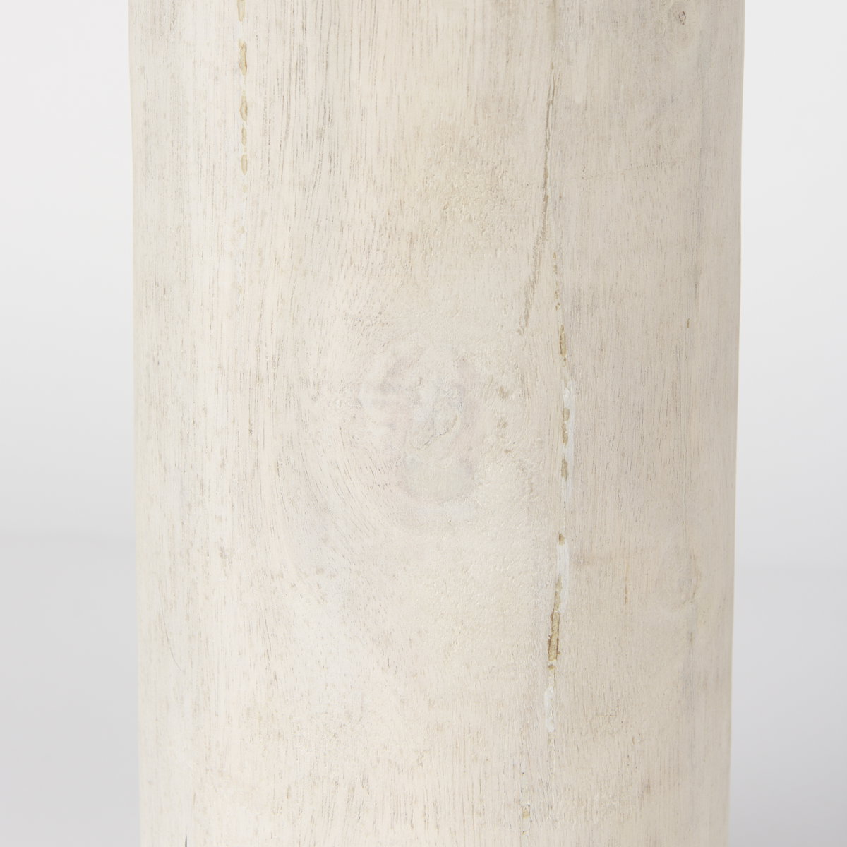 Knox Tall White-Wash Wood Decorative Object, by Mercana, 6" length x 6" width x 14" height View 6
