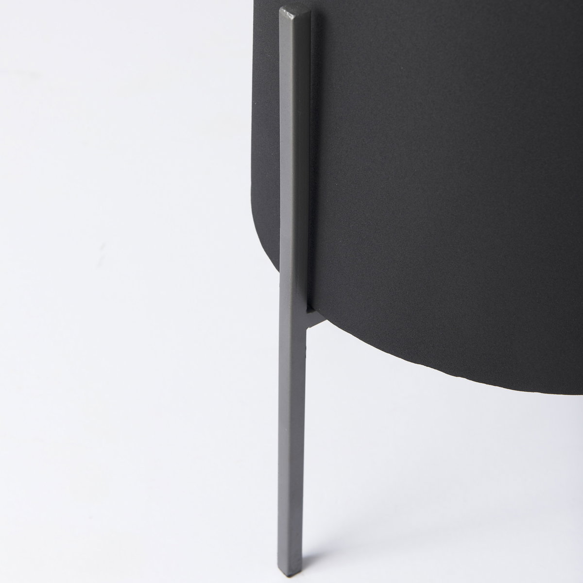 Claypoole (Set of 3) Black Plant Stands, Planter by Mercana, 15" length x 15" width x 24.5" height View 10