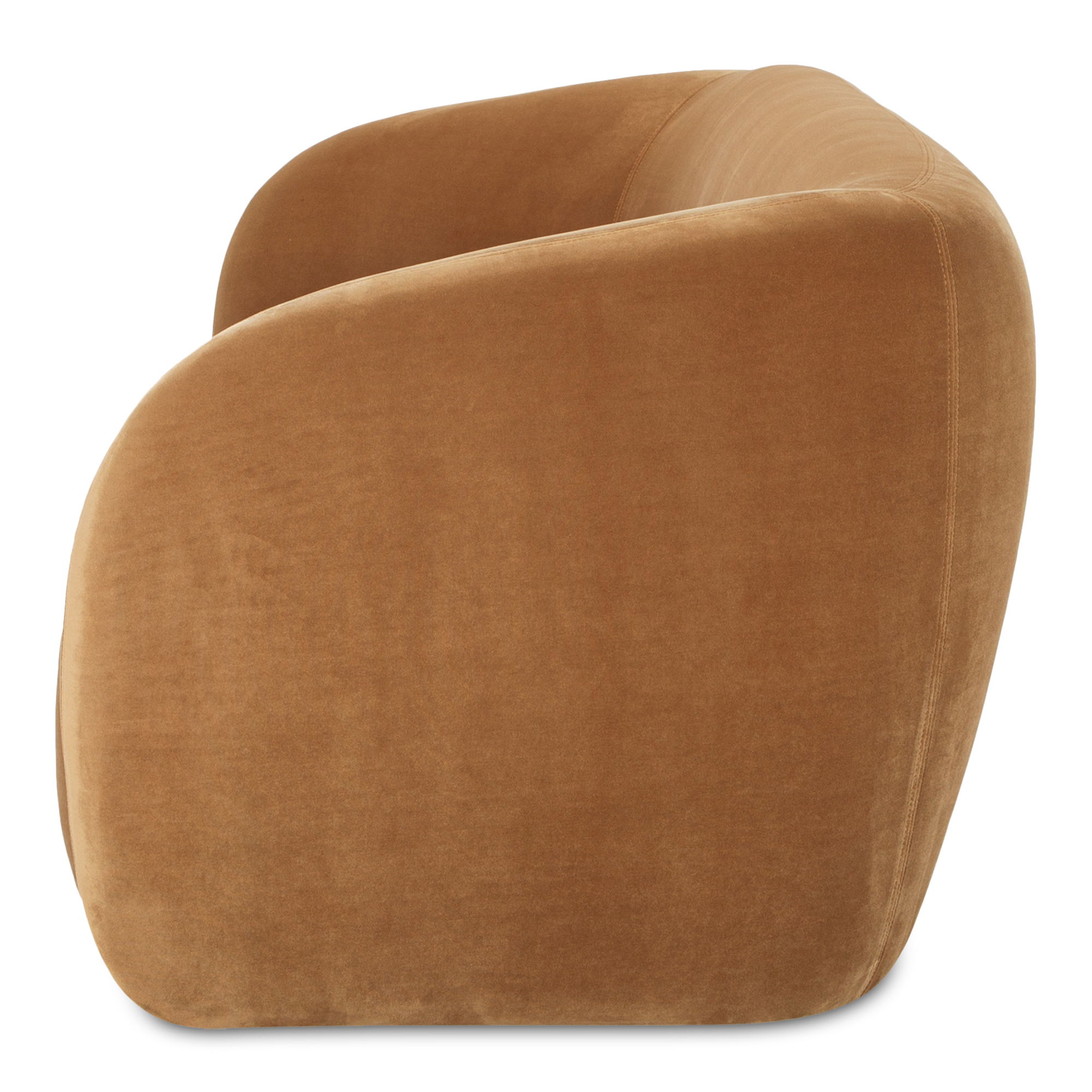 Faye Sofa Tan Faux Mohair large image 