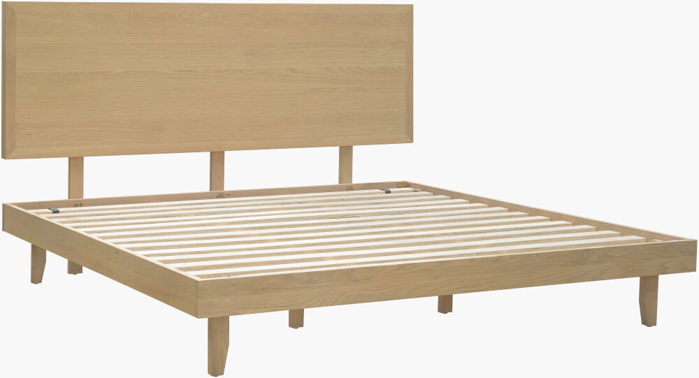 Pryce Platform Bed, by Surya, 80" width x 48" height