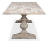Lionisio Trestle Table  Grey Oak, by Sarreid, 3'5" length x 7' width x 2'6" height thumbnail 10