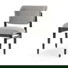 Cline   Gray Fabric with Black Wood Dining Chair thumbnail 0