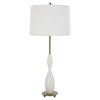 Annora Glossy White Table Lamp, by Uttermost, 1'3" width x 2'10" height x 1'3" depth thumbnail 5