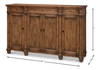 Diamond Wall Sideboard  Brown, by Sarreid, 1'6" length x 5'5" width x 3'5" height thumbnail 13