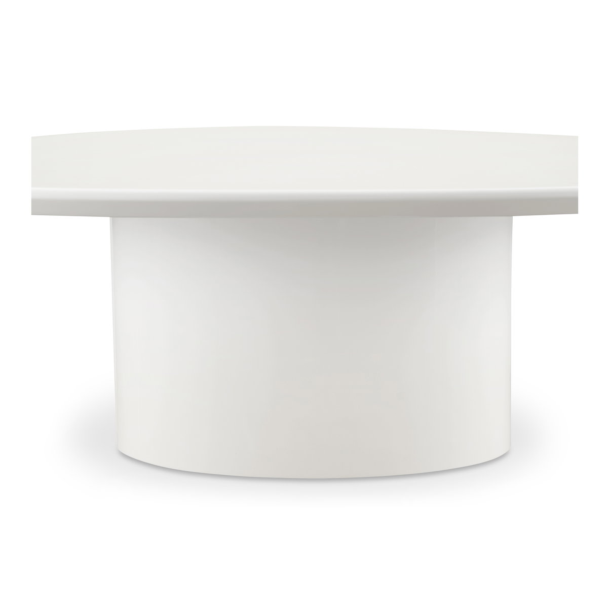 Eden Coffee Table Ivory Lacquer, by Moe's Home, 46" width x 16" height x 31.5" depth View 5