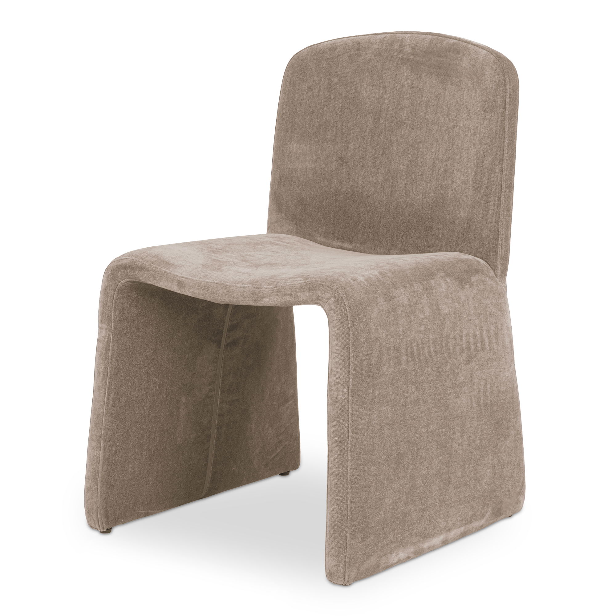 Ella Dining Chair Camel, by Moe's Home, 22.05" width x 33.5" height x 22.44" depth View 2