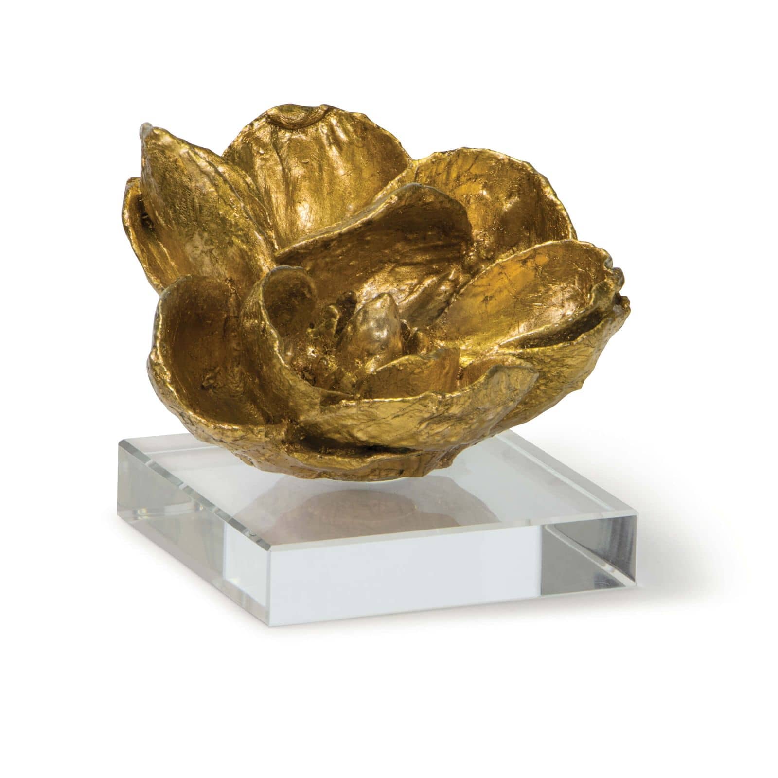 Magnolia Objet (Gold Leaf), Decorative Object by Regina Andrew Detroit, 6" width x 5" height x 6" depth View 1
