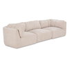 Matina Modular Sofa Oatmeal, Sectional Sofa by Moe's Home, 118" width x 30.7" height x 40.9" depth thumbnail 2