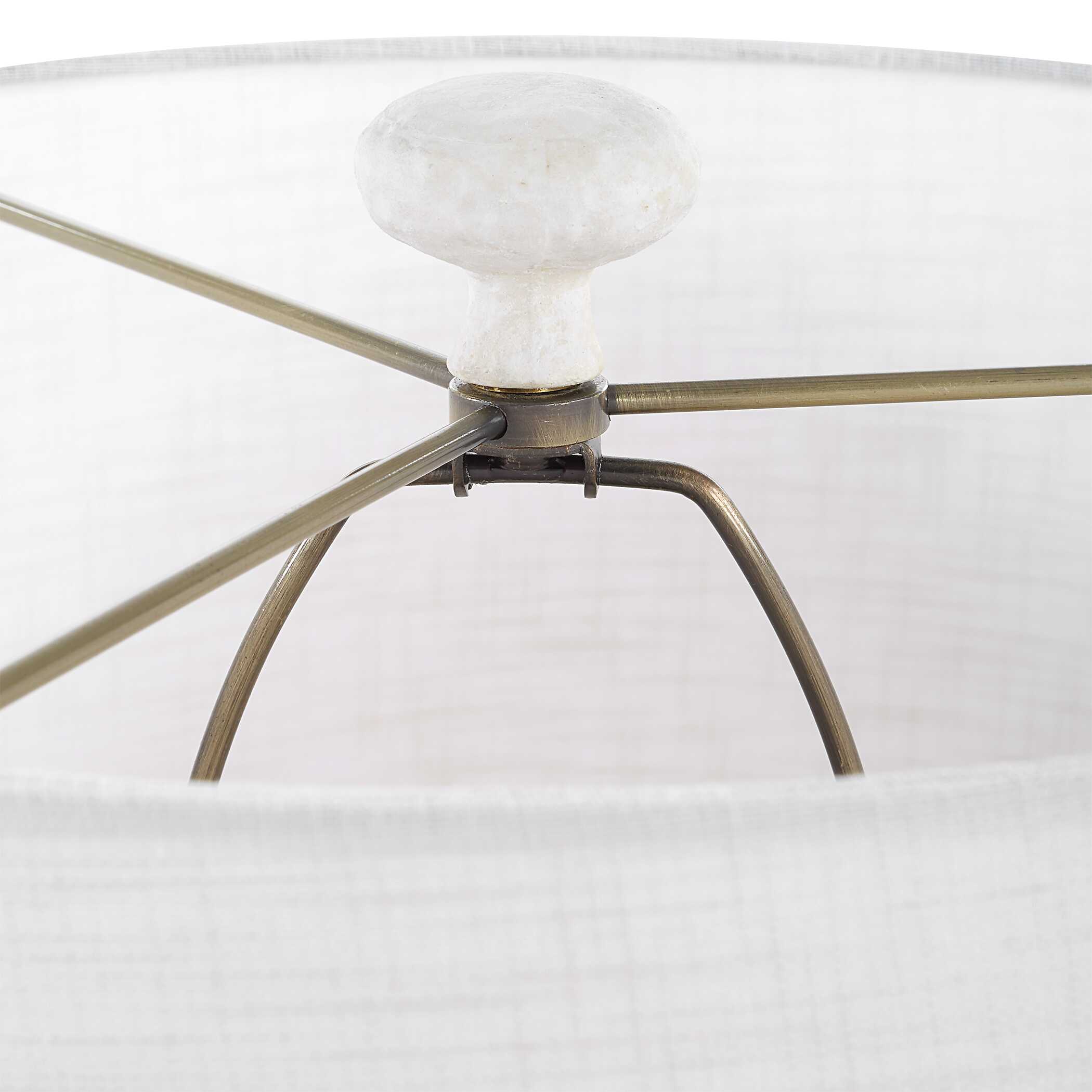 Sonata Textured White Table Lamp large image 