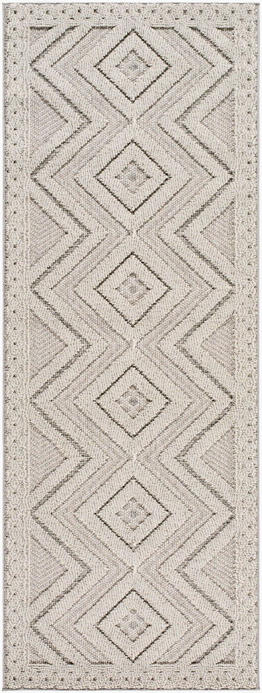 Rockport Machine Woven Rug, by Surya, 7'2.61" length x 2'7.5" width