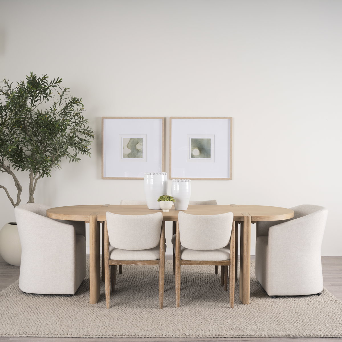 Sondra Oatmeal Performance Fabric Upholstered Club Dining Chair, by Mercana, 25.5" length x 23.75" width x 31.5" height View 4