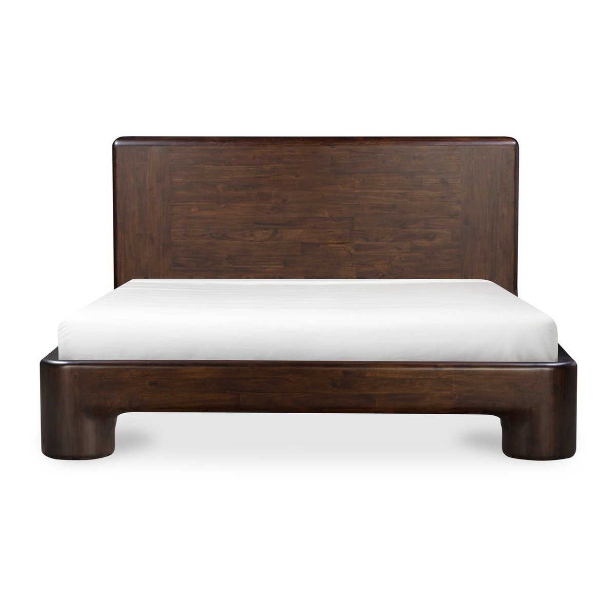 Rowan Bed Queen Dark Brown, by Moe's Home, 66" width x 40" height x 89" depth View 1