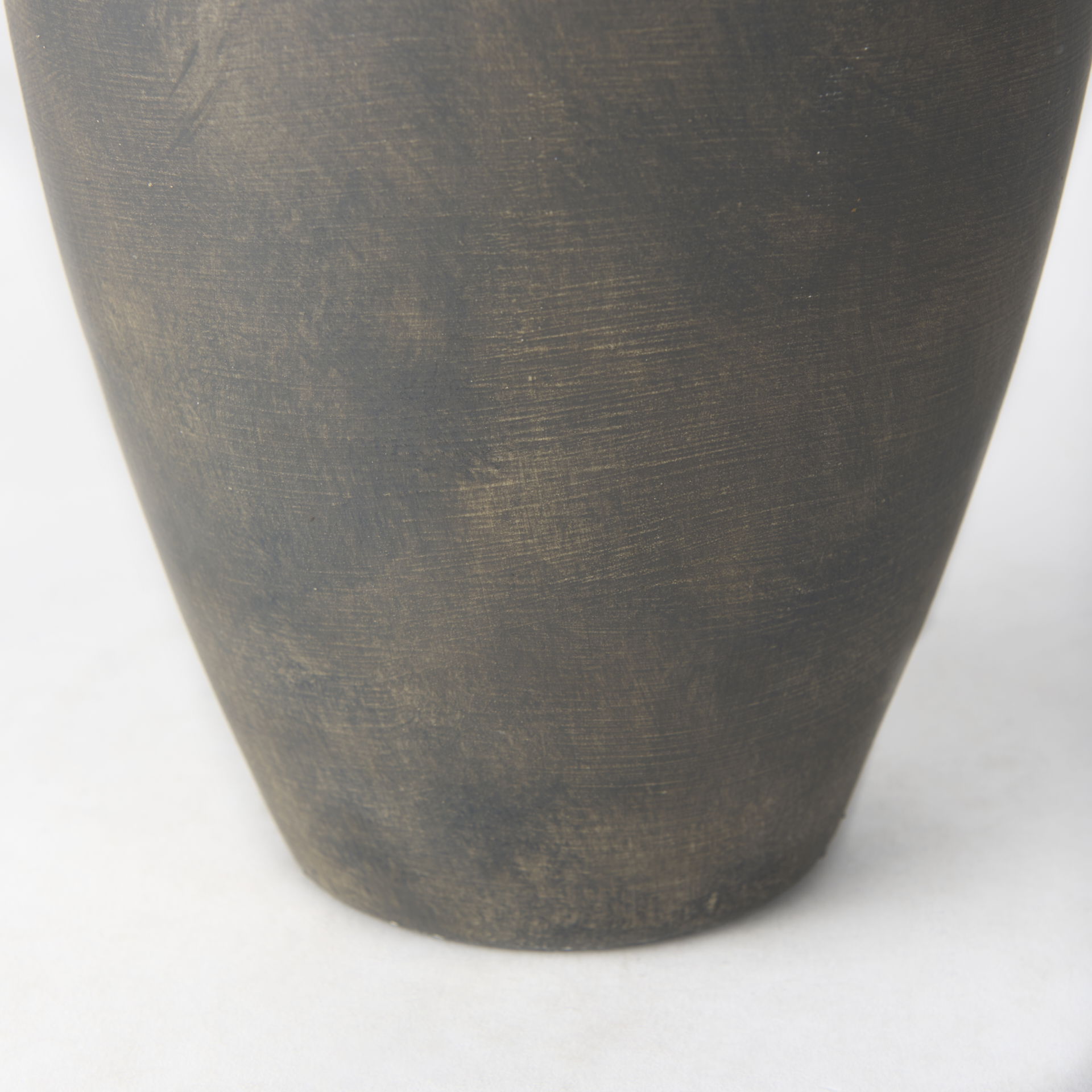 Kilian Medium Brown-Gray Double Ear Vase, by Mercana, 7.48" length x 7.48" width x 11.22" height View 9