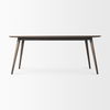 Nicholas II 72x39 Brown Solid Wood Top Metal/Wood Leg Dining Table thumbnail 6