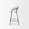 Carolyn Open Back 25.9in Seat Counter Stool | Oatmeal, Counter & Bar Stool by Mercana, 19.29" length x 20.4" width x 35.8" height thumbnail 4