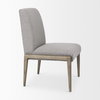 Palisades Curved Back Dining Side Chair | Gray Fabric with Solid Wood, Dining Chair by Mercana, 24.02" length x 25.59" width x 36.22" height thumbnail 8