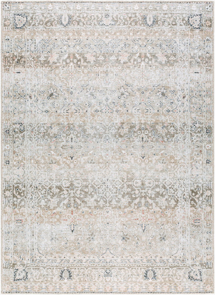 Rainier Machine Woven Rug, by Surya, 7'2.61" length x 5'2.99" width