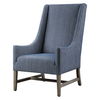 Galiot Wingback Accent Chair, Furniture by Uttermost, 27" width x 44" height x 33" depth thumbnail 5