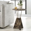 Levitate Marble Accent Table, Side & End Table by Uttermost, 16" width x 23.25" height x 16" depth thumbnail 4