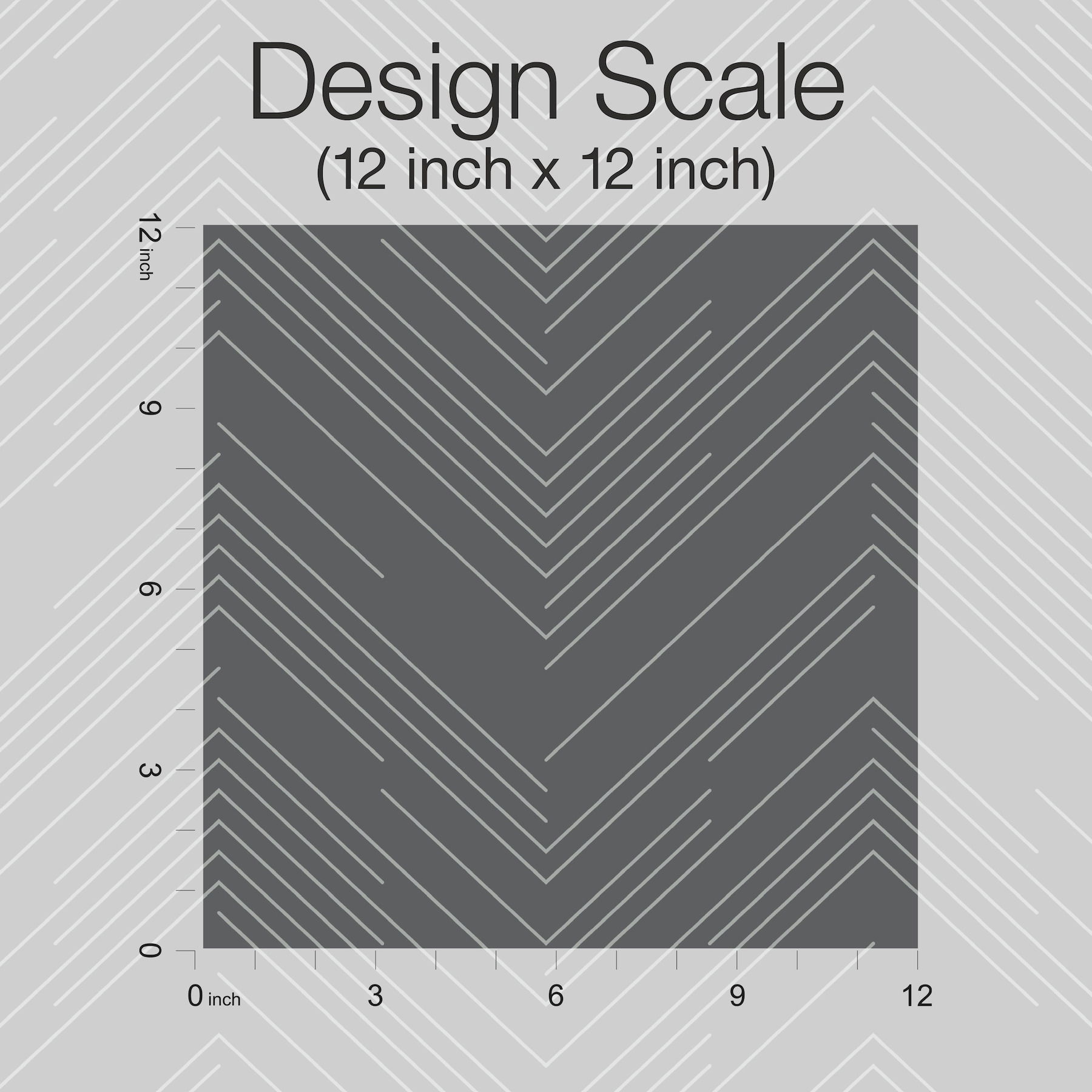 Polished Chevron Charcoal & Silver Wallpaper large image 
