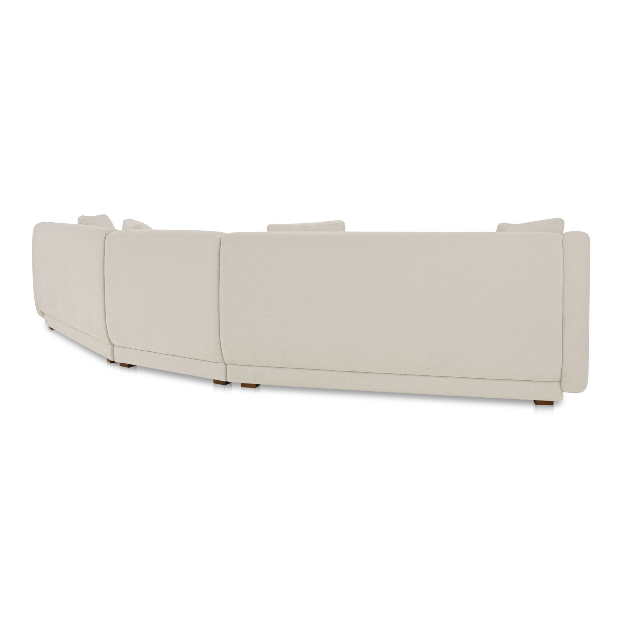 Fraser 4 Piece Modular Sectional White, Sectional Sofa by Moe's Home, 192" width x 31.5" height x 34.29" depth View 2