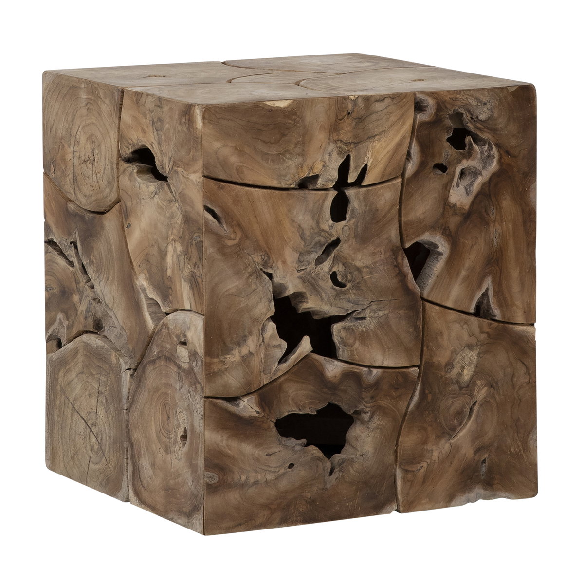 Briar Side Table Natural, Side & End Table by Dovetail, 17.9" width x 20.07" height x 17.9" depth View 1