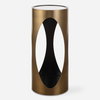 Achilles Brass Drink Table, Side & End Table by Uttermost, 11" width x 24" height x 11" depth thumbnail 1