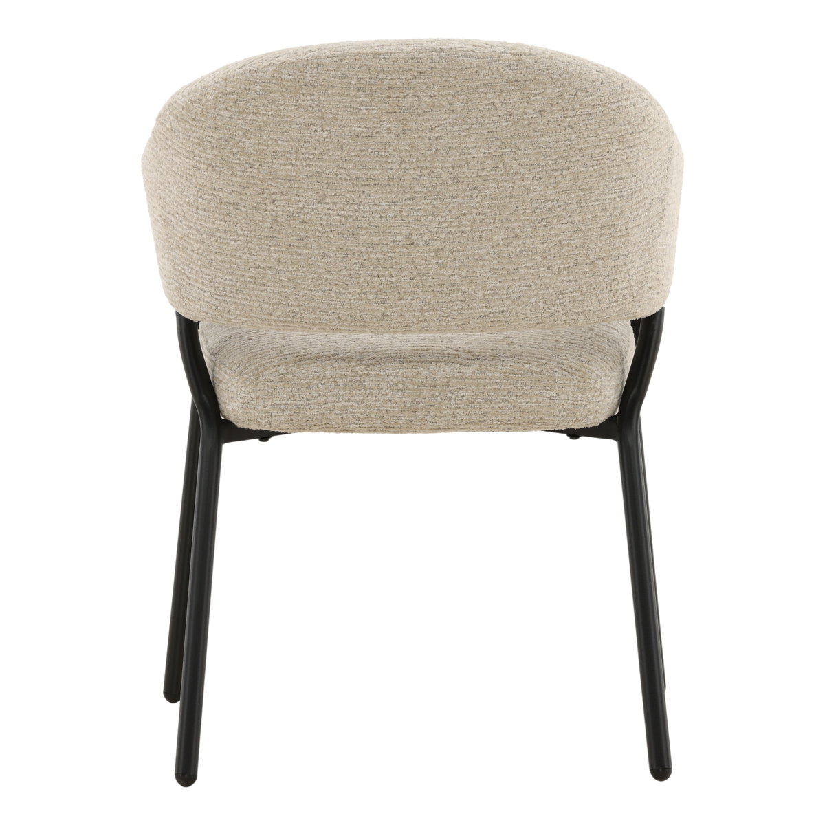 Jory Dining Chair Taupe, by Dovetail, 23.75" width x 31.5" height x 24.5" depth View 4