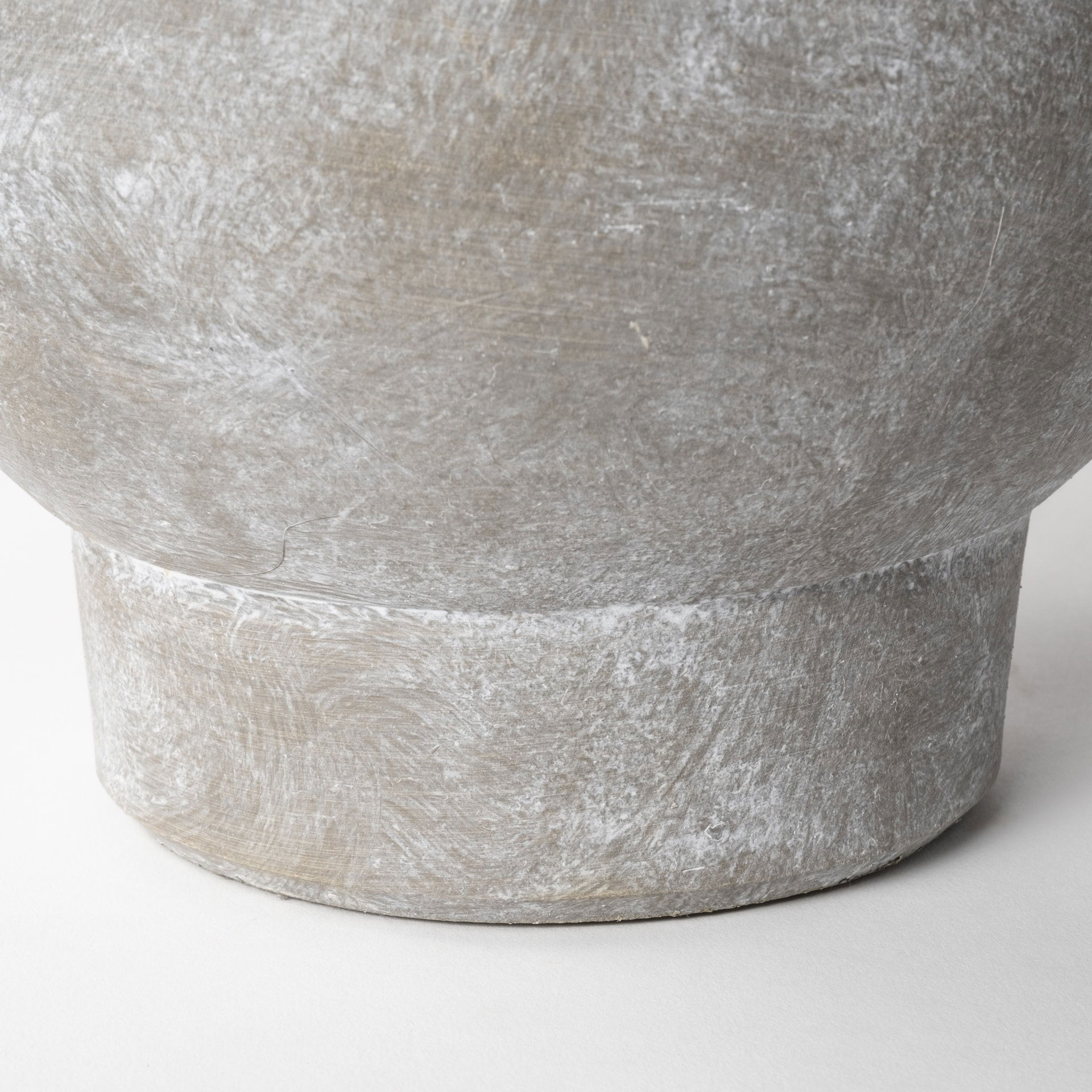 Deya Small Rustic Brown Ceramic Vase, by Mercana, 11.02" length x 8.46" width x 7.09" height View 8