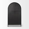Sloan 47.5W x 85.5H Black Wood with Black Metal Frame Arch Cabinet, Cabinets & Sideboard by Mercana, 47.5" length x 18.5" width x 85.5" height thumbnail 5