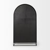 Sloan 85.5H Black Wood with Black Metal Frame Arch Cabinet, Cabinets & Sideboard by Mercana, 47.5" length x 18.5" width x 85.5" height thumbnail 5