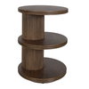 Top Tier Oval Walnut Side Table, Side & End Table by Uttermost, 25" width x 24.5" height x 18" depth thumbnail 3