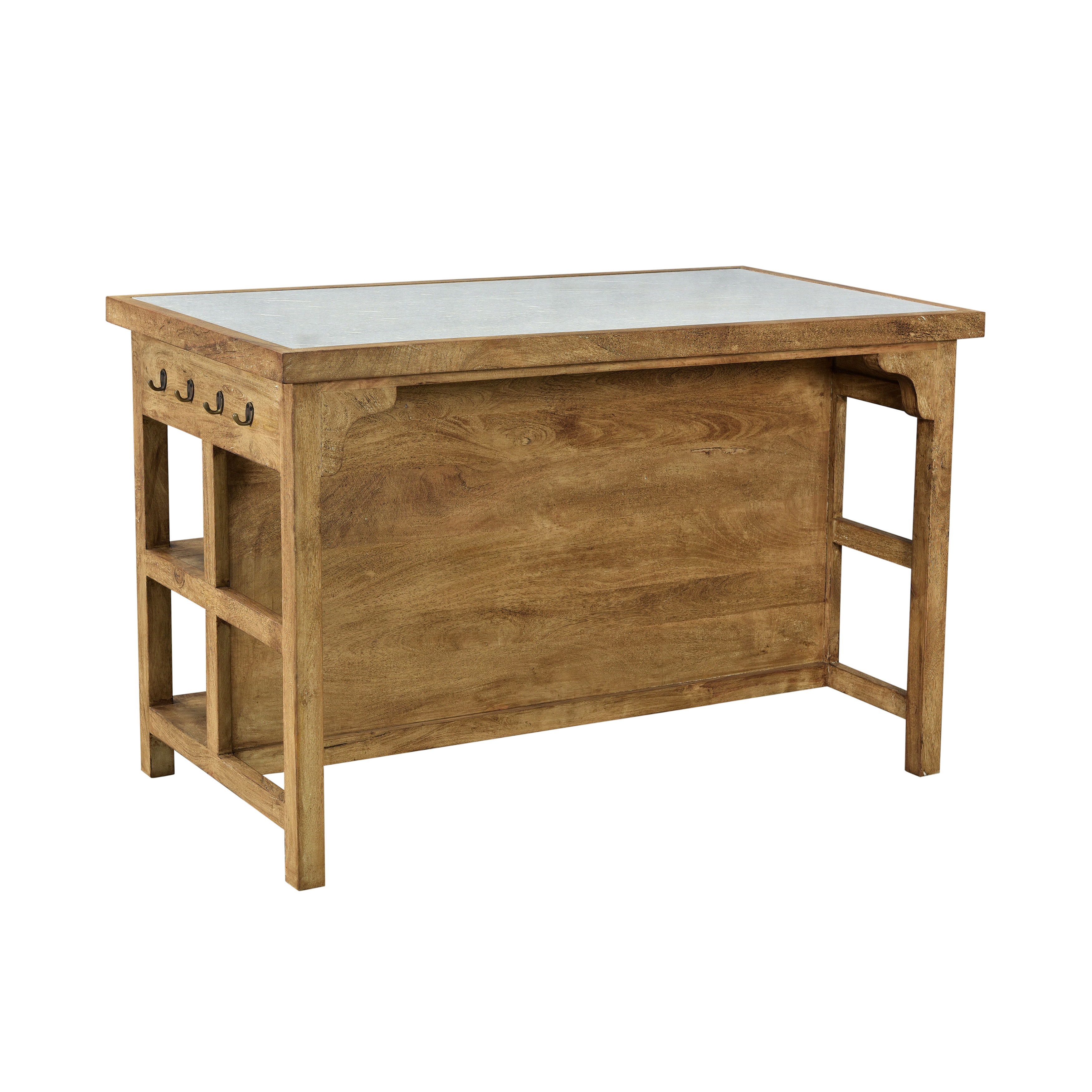 Belding Kitchen Island, by Dovetail, 58" width x 36.5" height x 30" depth View 3