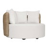 Sunset Outdoor Round Swivel Day Bed, Outdoor Furniture by Uttermost, 4'6.75" width x 2'7.2" height x 4'3.75" depth thumbnail 4