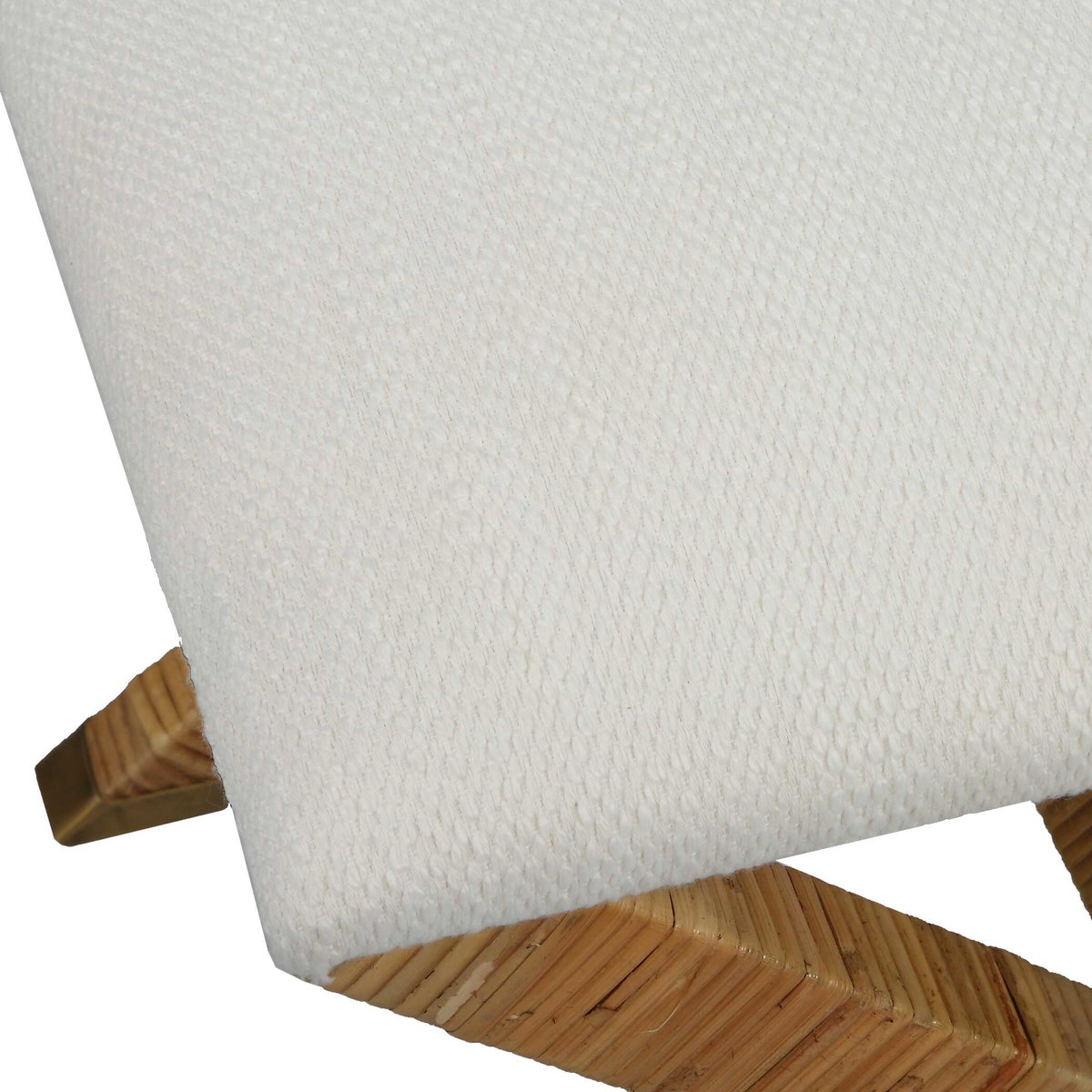 St. Tropez Rattan Small Bench, Furniture by Uttermost, 19.5" width x 18.75" height x 15.75" depth View 6