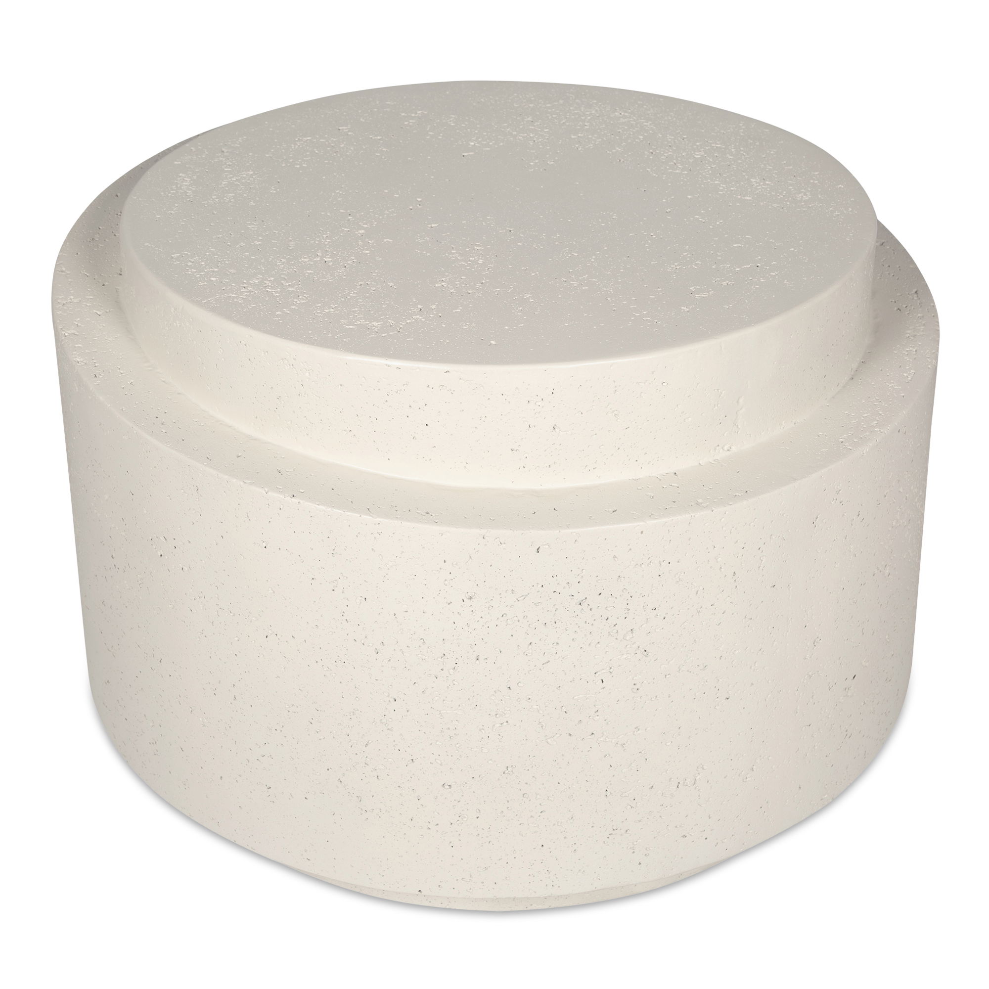 Cosmo Outdoor Accent Table Off White large image 
