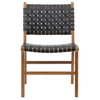 Dale Dining Chair Black Leather, by Dovetail, 20.3" width x 33.5" height x 24.2" depth thumbnail 2