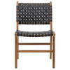 Dale Dining Chair Black Leather thumbnail 1
