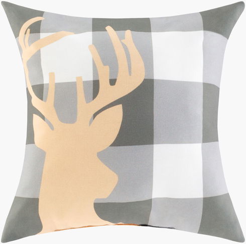 Reindeer Buffalo Accent Pillow